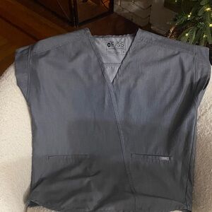 Figs Charcoal Scrub Top